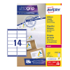 Adressetiketter | 99,1 x 38,1mm | Avery L7163-100 | 1.400st