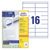 Etiketter | 105 x 33,8mm | Avery 3665 | 1.600st 212492 - 1