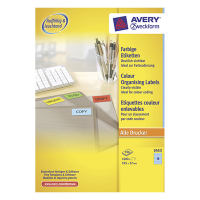 Avery Etiketter | 105 x 37mm | blå | Avery 3453 | 1.600st 3453 212090