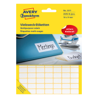 Avery Etiketter | 16 x 9mm | vit | Avery 3311 | 2.646st 3311 212150