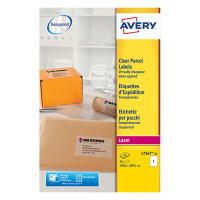 Avery Etiketter | 210 x 297mm | transparent | Avery L7567-25 | 25st L7567-25 212558