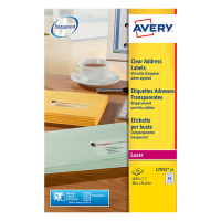 Avery Etiketter | 38,1 x 21,2mm | transparent | Avery L7551-25 | 1.625st L7551-25 212641