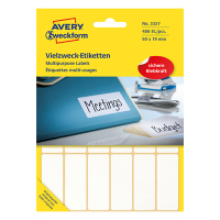 Avery Etiketter | 50 x 19mm | vit | Avery 3327 | 486st 3327 212194