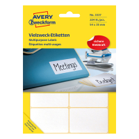 Avery Etiketter | 54 x 35mm | vit | Avery 3337 | 224st 3337 212198