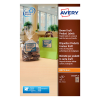 Avery Etiketter | 62 x 42mm | brun | Avery L7110-20 | 360st L7110-20 212618