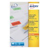 Etiketter | 63,5 x 33,9mm | gul | Avery L6035-20 | 480st 212757 - 1