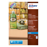 Avery Etiketter | 63,5 x 42,3mm | blank vit | Avery OVKR18 | 180st J8102-10 212600