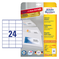 Avery Etiketter | 70 x 36mm | Avery 3490 | 600st 3490 212482