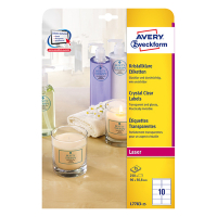 Avery Etiketter | 96 x 50,8mm | transparent | Avery L7783-25 | 250st L7783-25 212675