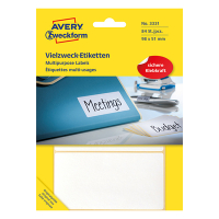 Avery Etiketter | 98 x 51mm | vit | Avery 3331 | 84st 3331 212214