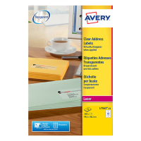 Avery Etiketter | 99,1 x 38,1mm | transparent | Avery L7563-25 | 350st L7563-25 212550