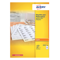 Avery Etiketter för kopiator | 70 x 37mm | vit |  Avery 23521-200 | 4.800st 23521-200 L235212 212138