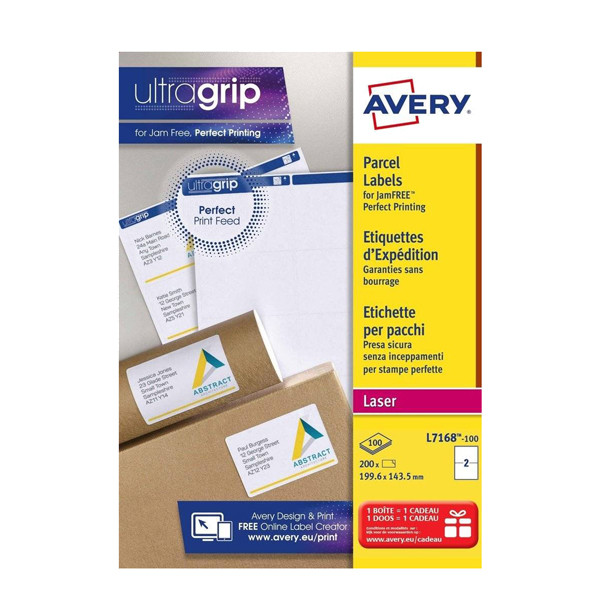 Avery Fraktetiketter | 199,6 x 143,5mm | ​​​​​​​Avery L7168-100 | 200st L7168-100 212070 - 1