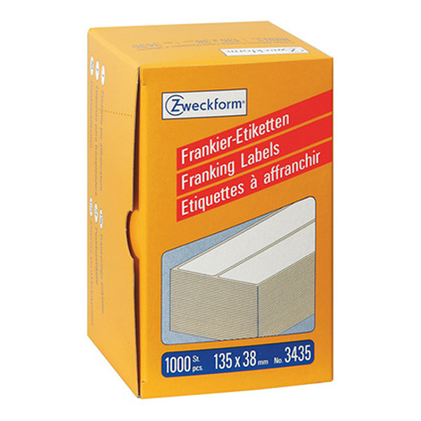 Avery Frankeringsetiketter | 135 x 38mm | vit | Avery 3435 | 1.000st 3435 212224 - 1