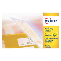 Avery Frankeringsetiketter | 140 x 38mm | vit | Avery FL01 | 1.000st FL01 212226