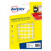 Markeringspunkter Ø15mm gul | Avery PET15J | 960st
