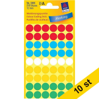 Avery Markeringspunkter 12mm Ø | blandade färger | Avery 3088 | 270st x10  212941