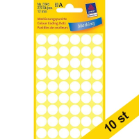 Avery Markeringspunkter 12mm Ø vit | Avery 3145 | 270st x10  212935