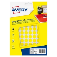 Avery Markeringspunkter 15mm Ø | gul | Avery PET15J | 960st AV-PET15J 212715