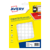 Markeringspunkter 15mm Ø | vit | Avery PET15W | 960st