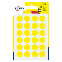 Avery Markeringspunkter 15mm Ø gul | Avery PSA15J | 168st AV-PSA15J 212719