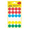 Markeringspunkter 18mm Ø | blandade färger | Avery 3089 | 96st