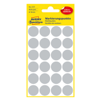 Avery Markeringspunkter 18mm Ø | grå | Avery 3171 | 96st AV-3171 212703