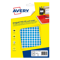 Avery Markeringspunkter 8mm Ø | blå | Avery PET08B | 2.940st AV-PET08B 212704