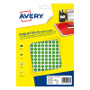 Markeringspunkter 8mm Ø | grön | Avery PET08V | 2.940st