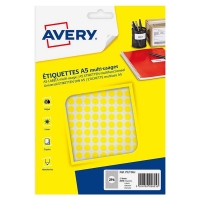 Avery Markeringspunkter 8mm Ø | gul | Avery PET08J | 2.940st AV-PET08J 212705