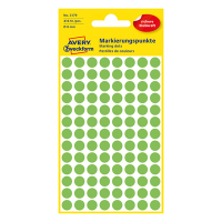 Avery Markeringspunkter 8mm Ø | ljusgrön | Avery 3179 | 416st 3179 212336
