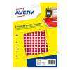 Markeringspunkter 8mm Ø | röd | Avery PET08R | 2.940st