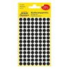Markeringspunkter 8mm Ø | svart | Avery 3009 | 416st