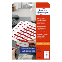 Avery Namnskyltsetiketter | 90 x 54mm | vit | ​​​​​​​Avery L4727-20 | 200st L4727-20 212588