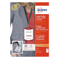 Avery Namnskyltshållare med band | 105 x 148mm | Avery 4834 | 10st 4834 212776