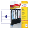 Pärmetiketter självhäftande 192 x 59mm | Avery L6061-25 | vit | 100st 212136 - 1