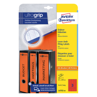 Avery Pärmetiketter självhäftande 297 x 61mm | Avery L4752-20 | blå | 60st L4752-20 212124