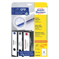 Avery Pärmetiketter självhäftande 297 x 61mm | Avery L4759-25 | vit | 75st L4759-25 212528