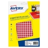 Avery PET08R Etiketter 8mm röd (2 940st) AV-PET08R 212706