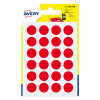 Avery PSA15R Etiketter 15mm röd (168st) AV-PSA15R 212720