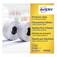 Avery Prisetiketter | 26 x 16mm | vit | Avery PLP1626 | 12.000st AV-PLP1626 212666
