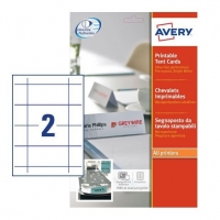 Avery Tältkort | 180 x 60mm | vit | ​​​​​​​Avery L4795-20 | 4st L4795-20 212774