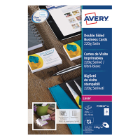 Avery Visitkort | 85 x 54mm | vit satin | Avery C32016-25 | 250st C32016-25 212784