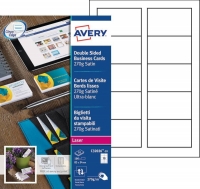 Avery Visitkort | 85 x 54mm | vit satinmatt | Avery C32026-10 | 100st C32026-10 212790