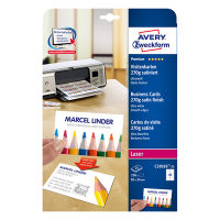 Avery Visitkort | 85 x 54mm | vit satinmatt | Avery C32026-25 | 250st C32026-25 212791