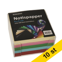 Büngers Notes | 90mm x 90mm | blandade färger i plastlåda | 500 ark | 10st  360591