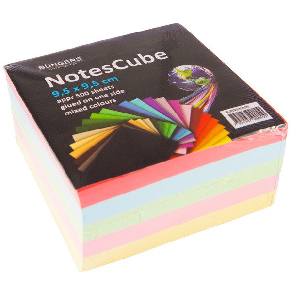 Büngers Notes | 95mm x 95mm | blandade färger | 500 ark 238703 - 1