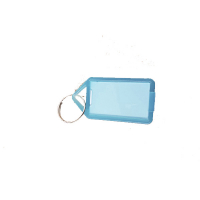 Büngers Nyckelbricka hårdplast (PP) | transparent blå | 1st 125022 360122