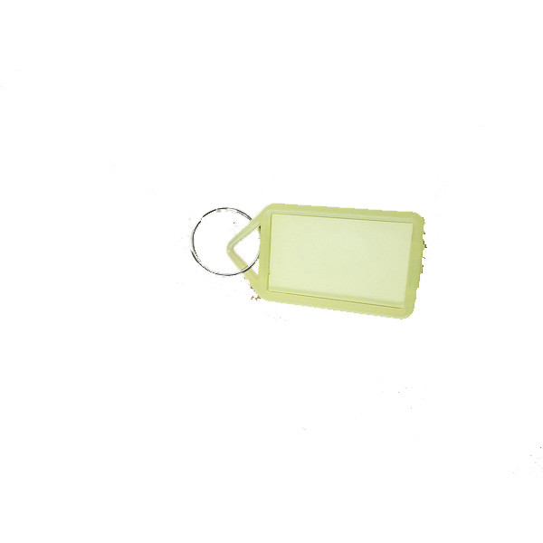 Büngers Nyckelbricka hårdplast (PP) | transparent gul | 1st $$ 125020 360120 - 1