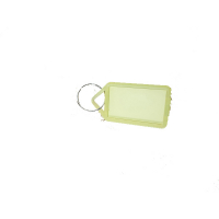 Büngers Nyckelbricka hårdplast (PP) | transparent gul | 1st $$ 125020 360120